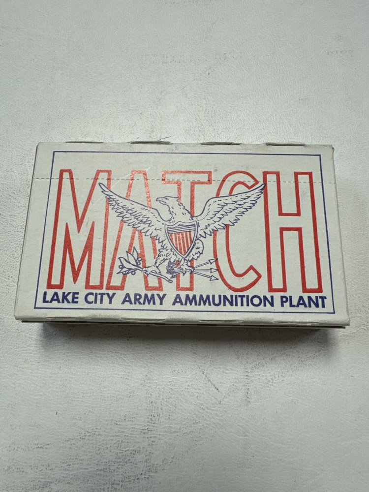 7.62 NATO Match Ammunition M118 Lake City Brass With 173 Grain FMJ Bullets-img-1