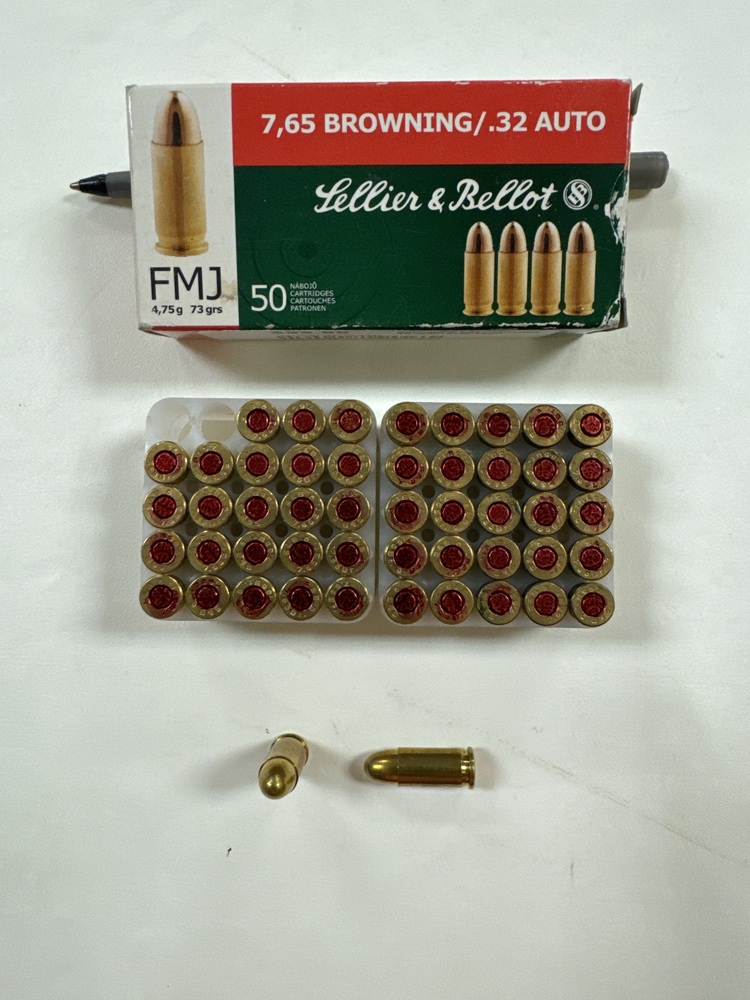 Sellier & Bellot .32 Auto 73GR FMJ 50 Rounds-img-0