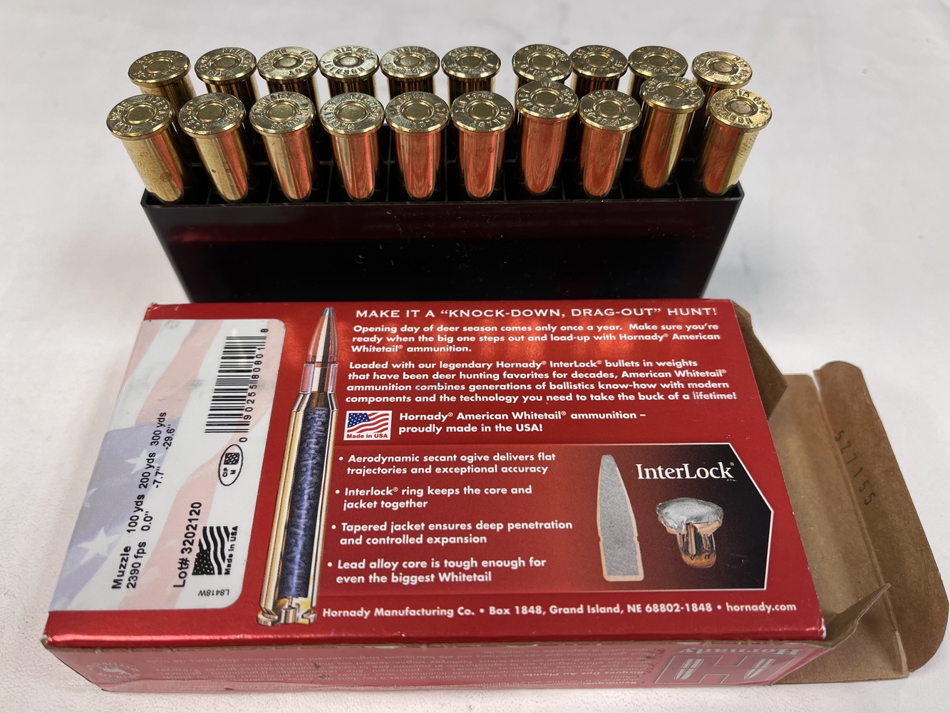 Hornady  AMERICAN WHITETAIL 30-30 WIN 150 GR INTERLOCK-img-1