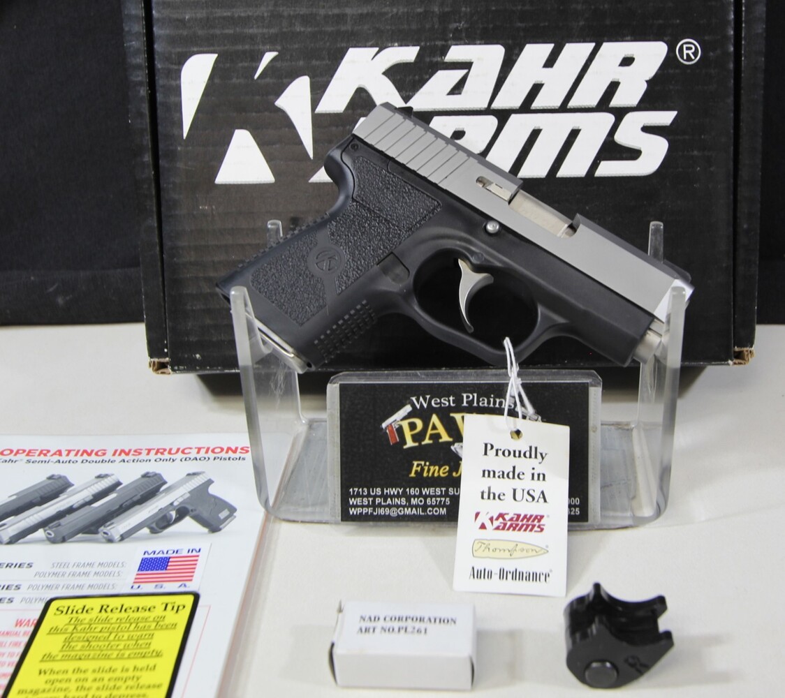 NIB KAHR ARMS CM9 SEMI AUTO 9MM PISTOL 3IN 6+1 SS CM9093N NIGHT SIGHTS-img-0