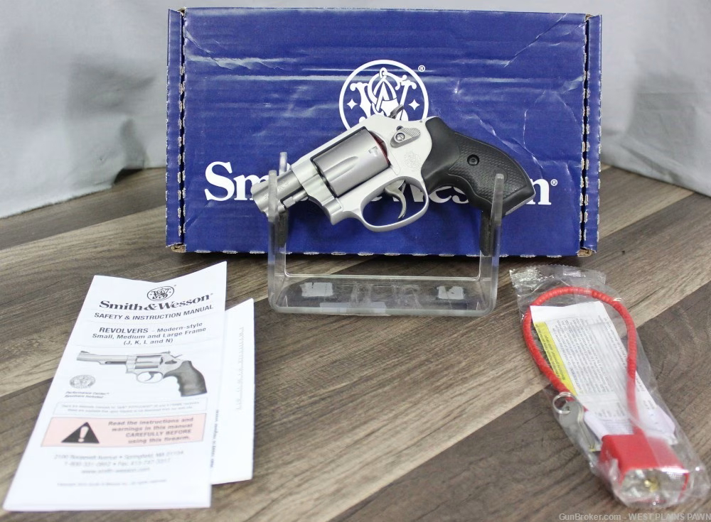 NIB SMITH & WESSON 637 REVOLVER, 38 SPL, 1.875, 5 RND, 163050-img-0