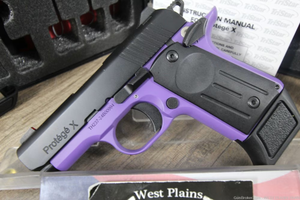 NIB TRISTAR PROTEGE X 9MM SEMI AUTO 3.2" , 7+1 PURPLE 85720-img-1