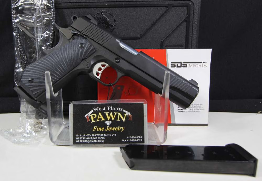 NIB TISAS MANTA RAY DUTY 1911 PISTOL, 45ACP, 8RND, 5" 1911DB45B-img-1