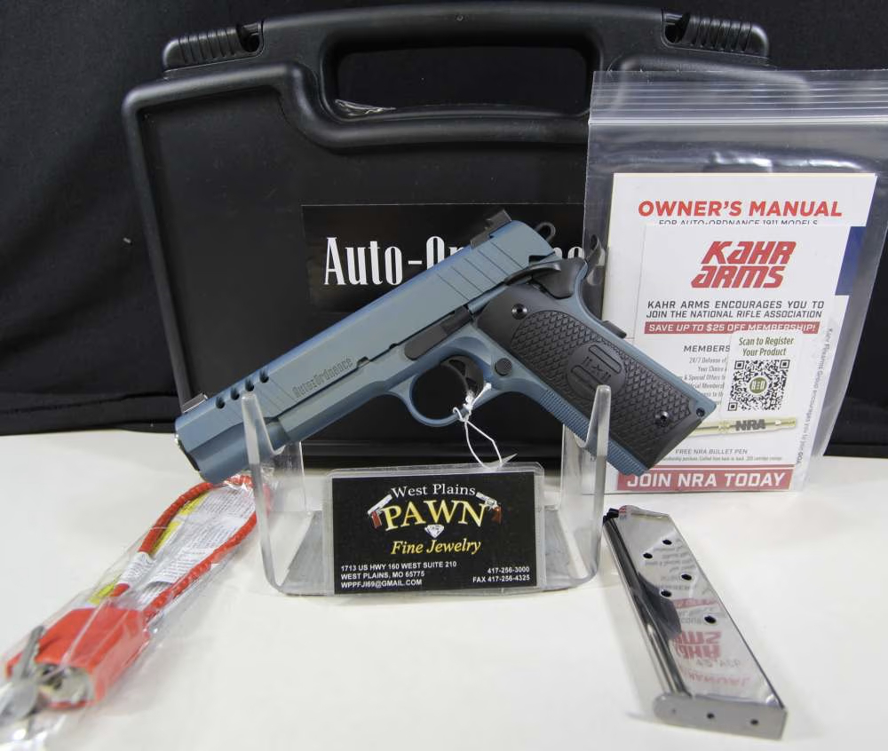 NIB AUTO ORDNANCE 1911 NORTHERN LIGHTS SEMI AUTO , 45 ACP 5", 7+1,1911TCAC7-img-0