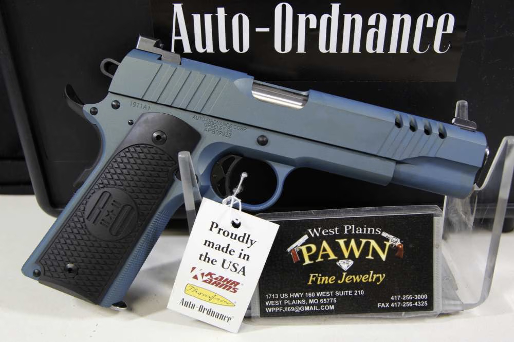 NIB AUTO ORDNANCE 1911 NORTHERN LIGHTS SEMI AUTO , 45 ACP 5", 7+1,1911TCAC7-img-1