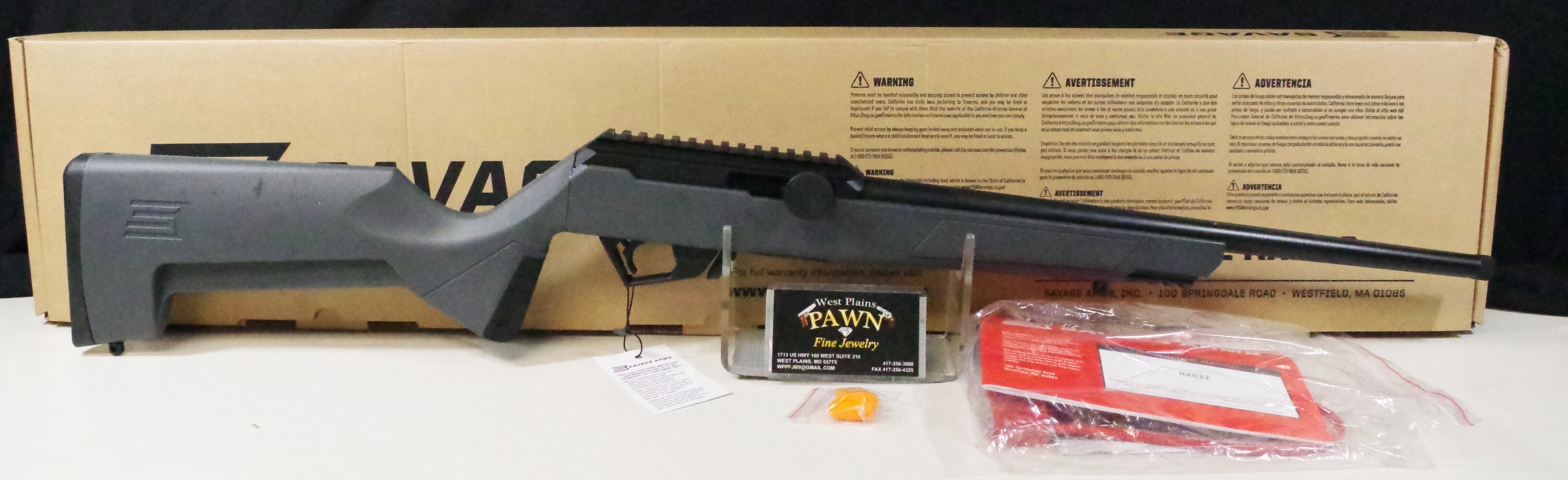 NIB SAVAGE RXR22 SEMI AUTO .22LR RIFLE 16IN TB 10+1 19777-img-0