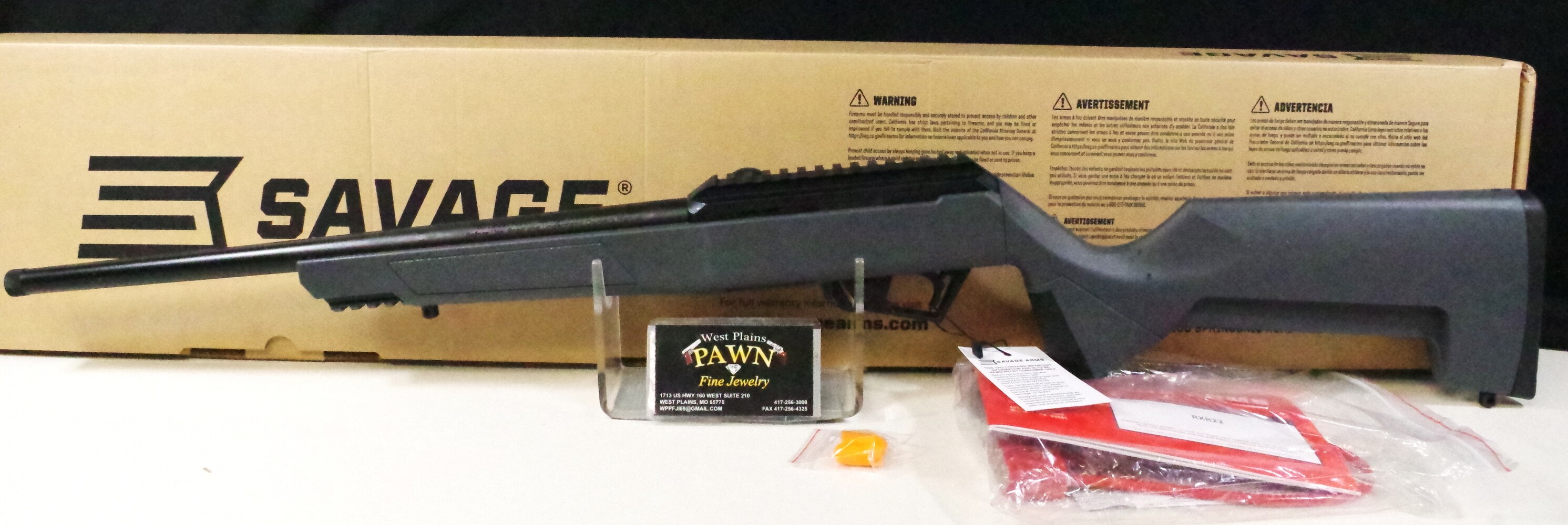 NIB SAVAGE RXR22 SEMI AUTO .22LR RIFLE 16IN TB 10+1 19777-img-1