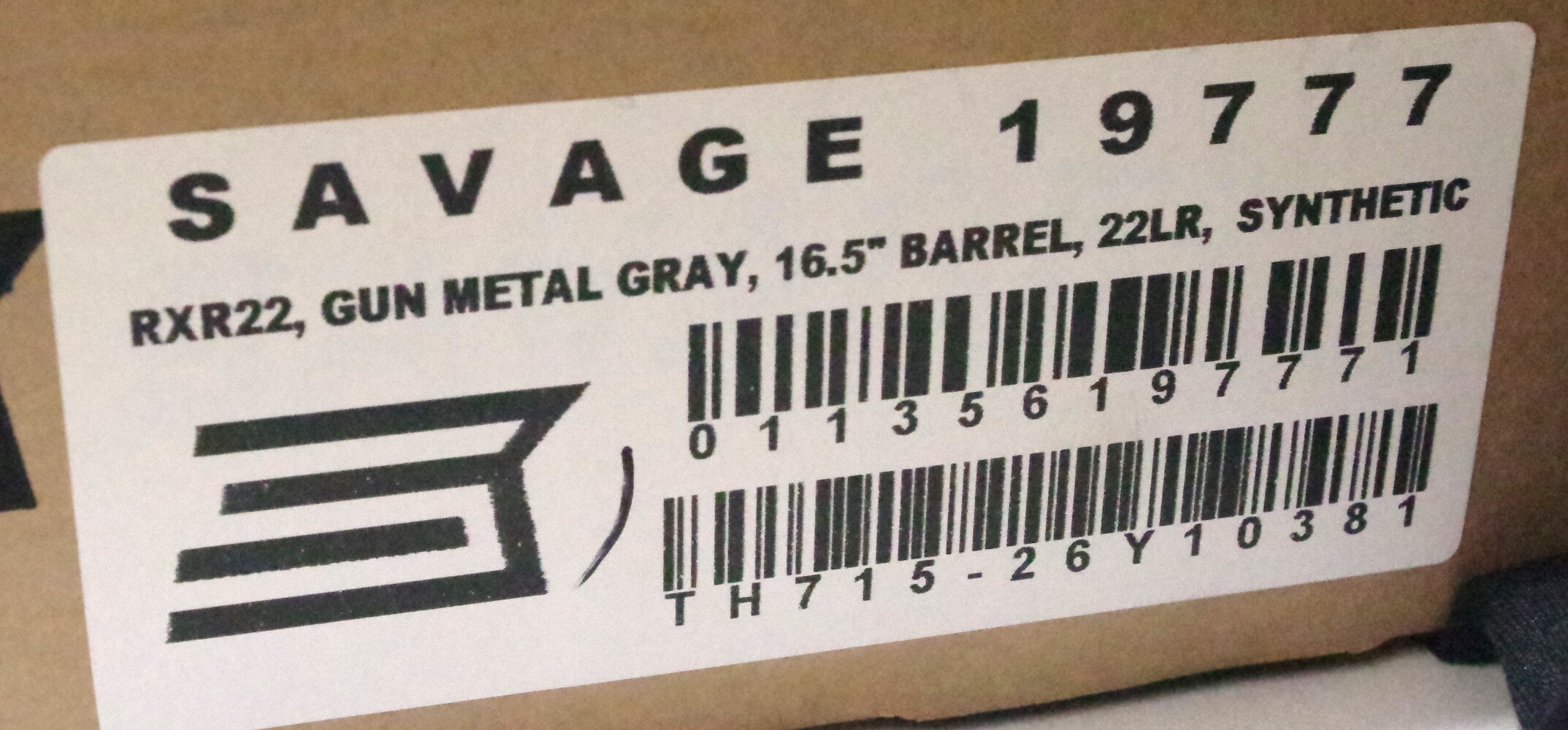 NIB SAVAGE RXR22 SEMI AUTO .22LR RIFLE 16IN TB 10+1 19777-img-2