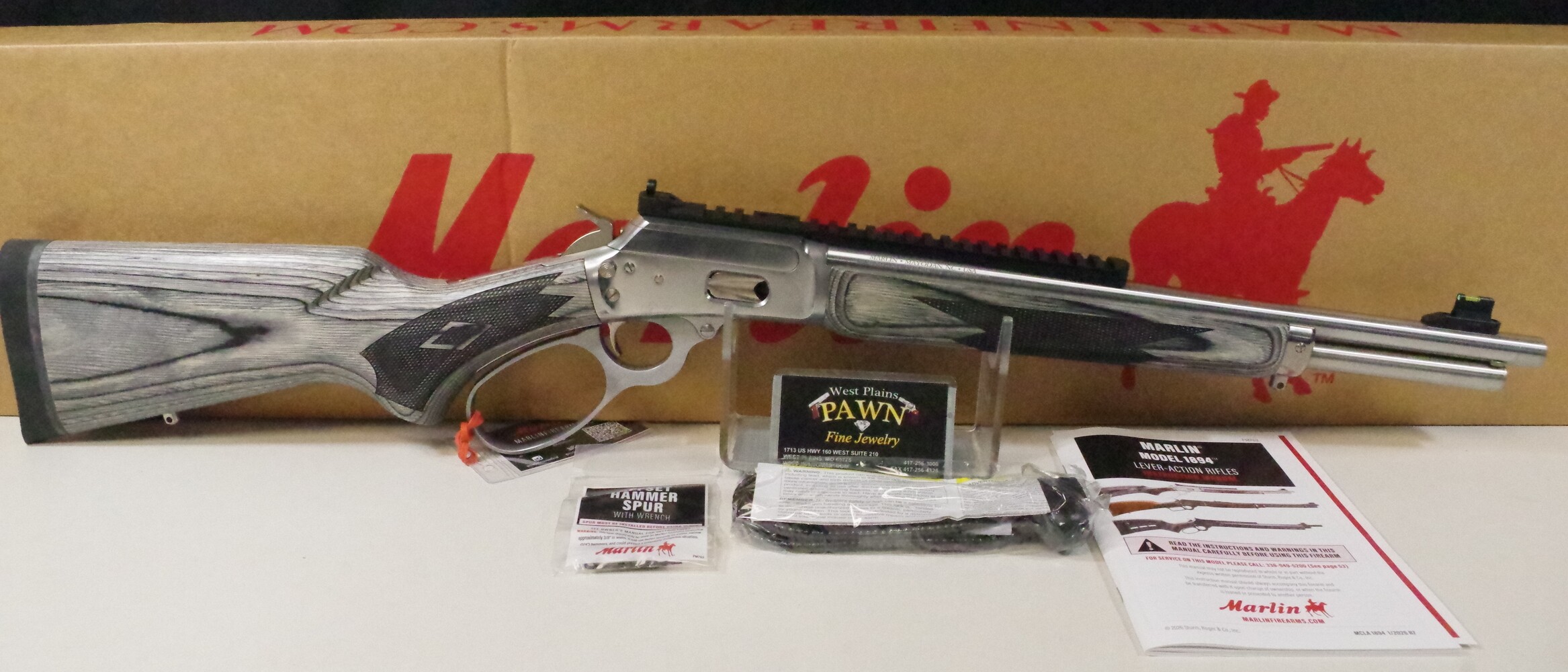NIB MARLIN 1894 SBL 44 REM MAG LEVER ACTION RIFLE 16IN 8+1 70432-img-0