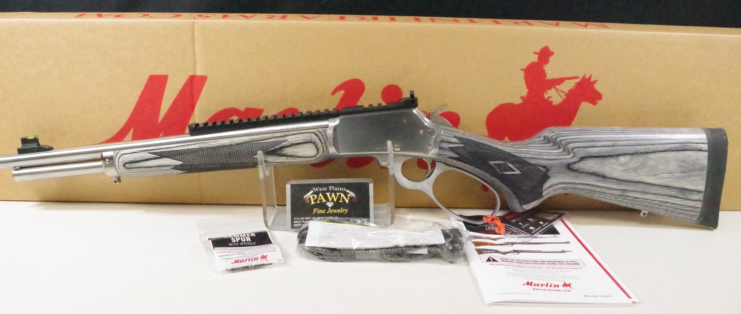 NIB MARLIN 1894 SBL 44 REM MAG LEVER ACTION RIFLE 16IN 8+1 70432-img-1