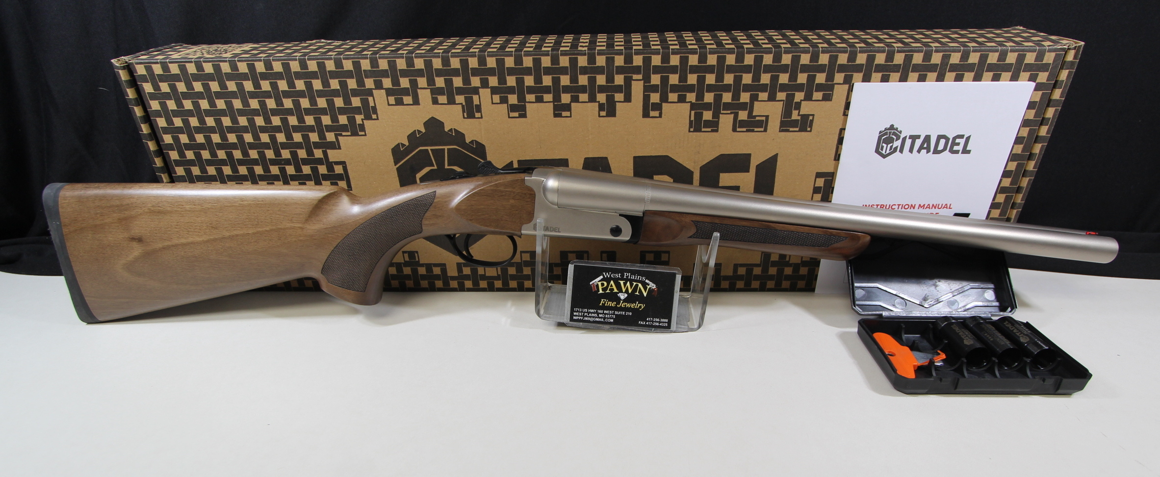 NIB CITDEL BOSS SS COACH SXS SHOTGUN, 12GA, 18.5" BRLS CITSBS1218NKL-img-0