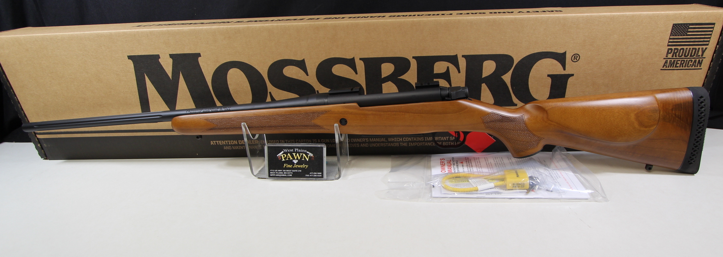 NIB MOSSBERG PATRIOT WALNUT BOLT ACTION RIFLE, 25-06 REM, 22IN BRL 27876-img-4