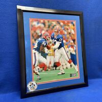 Autographed & Certified Buffalo Bills Jim Kelly & Thuman Thomas Framed Photo