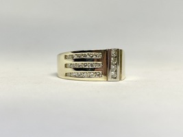  Mens .48ctw Diamond 14k Yellow Gold Band Ring Size 10.5 w/ $2450 Appraisal 11.7