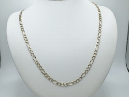  14k Yellow Gold 22" Figaro Link 4.8mm Necklace 17.60gms 