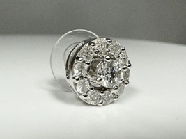  1/2tcw Diamond 14k White Gold Single Stud Earring 