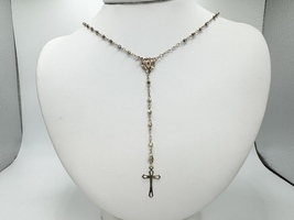  10k Yellow Gold  18" Rosary Necklace