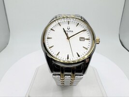 Men's Bulova C935110 Classic Two-Tone Watch with Silver-Tone Dial