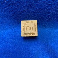 Cu One Pound .999 Fine Copper Cube