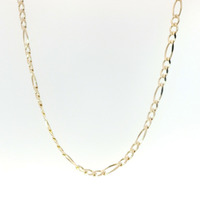   Men's 14k Yellow Gold 3.75mm 18-inch Figaro Link Necklace 7.0 Grams