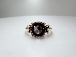  Ladies Smokey Topaz 14k Yellow Gold Ring Size 4.25