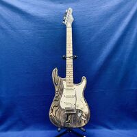 Slick SL57 6 String Electric Guitar Natural Wood