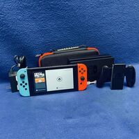 Nintendo Switch Gen2 Hac-001-(01) Console W/ 64gb Micro Sd, Dock, Case & Charger