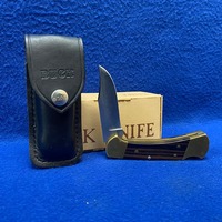 Vintage Buck Knife 112 Ranger Pocket Knife W/Sheath & Box