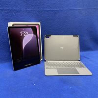 Apple iPad Air 11” M2 128GB Tablet W/Logitech Touch Keyboard Case No Charger
