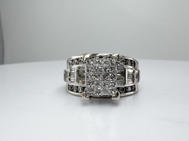  Ladies 1TCW Diamond Wedding Engagement Ring 14k White Gold Size 7