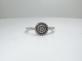 Pandora Sterling Silver CZ Cluster Ring Size 4.5