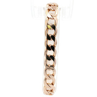  Mens 9kt Yellow Gold 10mm Curb Link 8" Bracelet 26.9 Grams