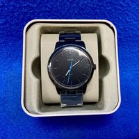 Fossil Minimalist Slim Three-Hand Black Stainless Steel Watch
