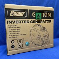 PULSAR G2319N 300W Portable Gas-Powered Quiet Inverter Generator With USB Outlet
