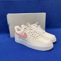 Nike Airforce 1 '07 AF1 Pearl Pink Paisley Swoosh Shoe Ladies Size 10 / Mens 8.5