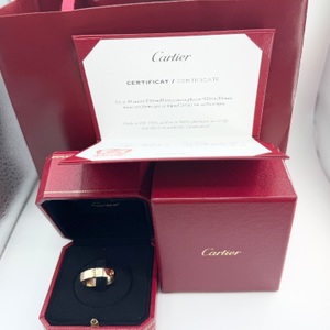  Authentic Cartier Love Ring 18k Yellow Gold 5.5mm Band Size 65 US 11  w/ Box, B