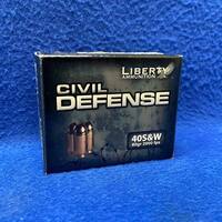 CIVIL DEFENCE 40 Liberty Ammunition 40 S&W 60-Grain
