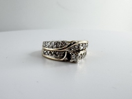  Ladies 1/2ctw Diamond 14k Yellow Gold Wedding Ring Set Size 5