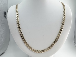  Mens 6.5mm Curb Link 14k Yellow Gold 24" Chain Necklace 14.5 Grams 