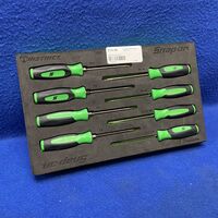 Snap On Tools Instinct Mini Screwdriver /Mini Torx Set In Foam FMSGD03B Green