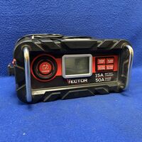 Vector BC15BV 15 Amp Automatic 12V Battery Charger with 50 Amp Engine Start and 