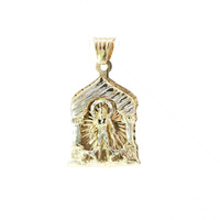  10k Yellow Gold Saint Lazarus Pendant 7.4 Grams