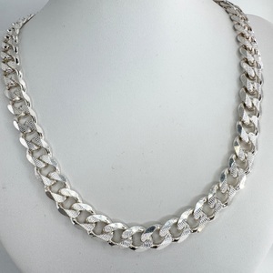  Men's 11.5mm Sterling Silver Cuban Link 20" Necklace 102.2 Grams