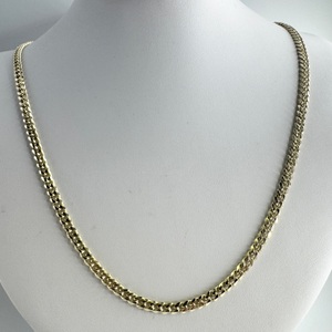  Mens 14k Yellow Gold 4.4mm Curb Link 22" Necklace 27.2 Grams