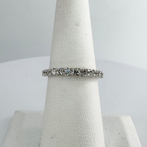  Ladies 1/2ctw Diamond 14k White Gold Band Ring Size 7.25