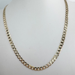  Men's 10k Yellow Gold 5mm Curb Link 20" Necklace 11.9 Grams