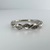  Ladies Diamond 10k White Gold Band Ring Size 6.75
