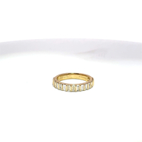  Vera Wang VOW Collection Ladies 1.5 CTW Emerald Cut Lab Diamond 14k Yellow Gold