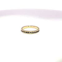  Ladies 1/4CTW Diamond 14k Yellow Gold Band Ring Size 6.5