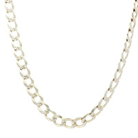  Mens Sterling Silver 5mm Curb Link 22" Necklace 16.6 Grams